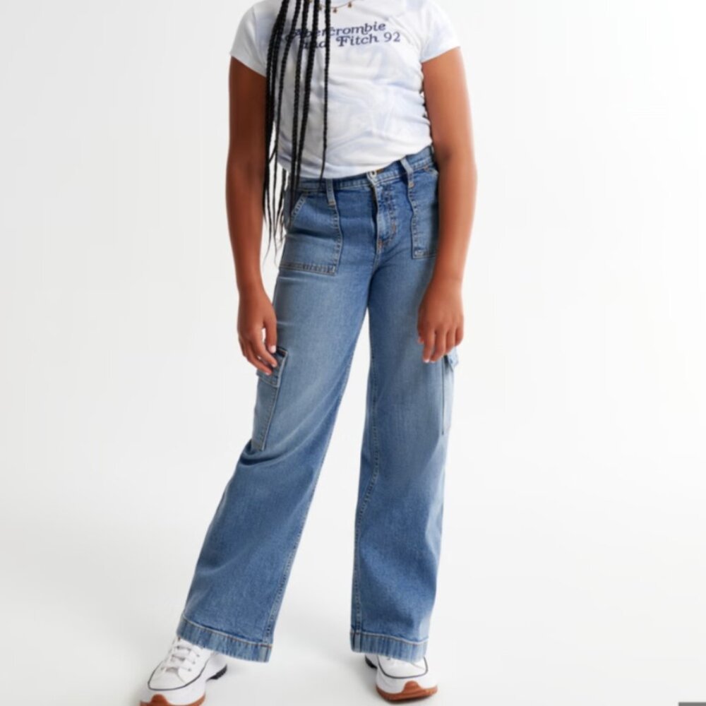 Abercrombie high-rise wide leg Jeans